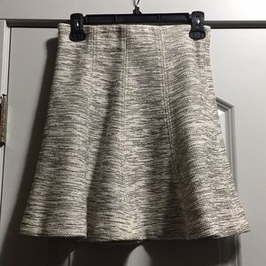 Loft skater skirt size XS. Ivory and black